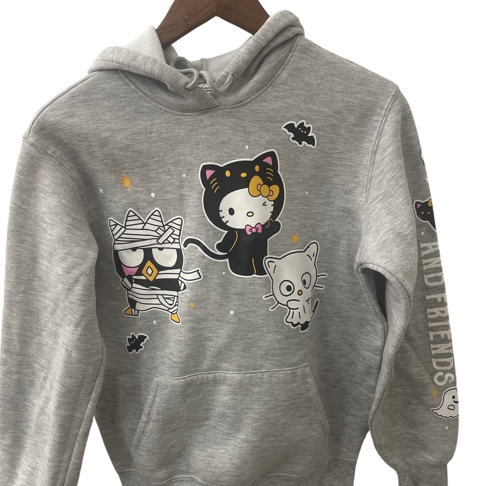 Hello Kitty and Friends Halloween Graphic Hoodie Grey XXS Youth‎ Large